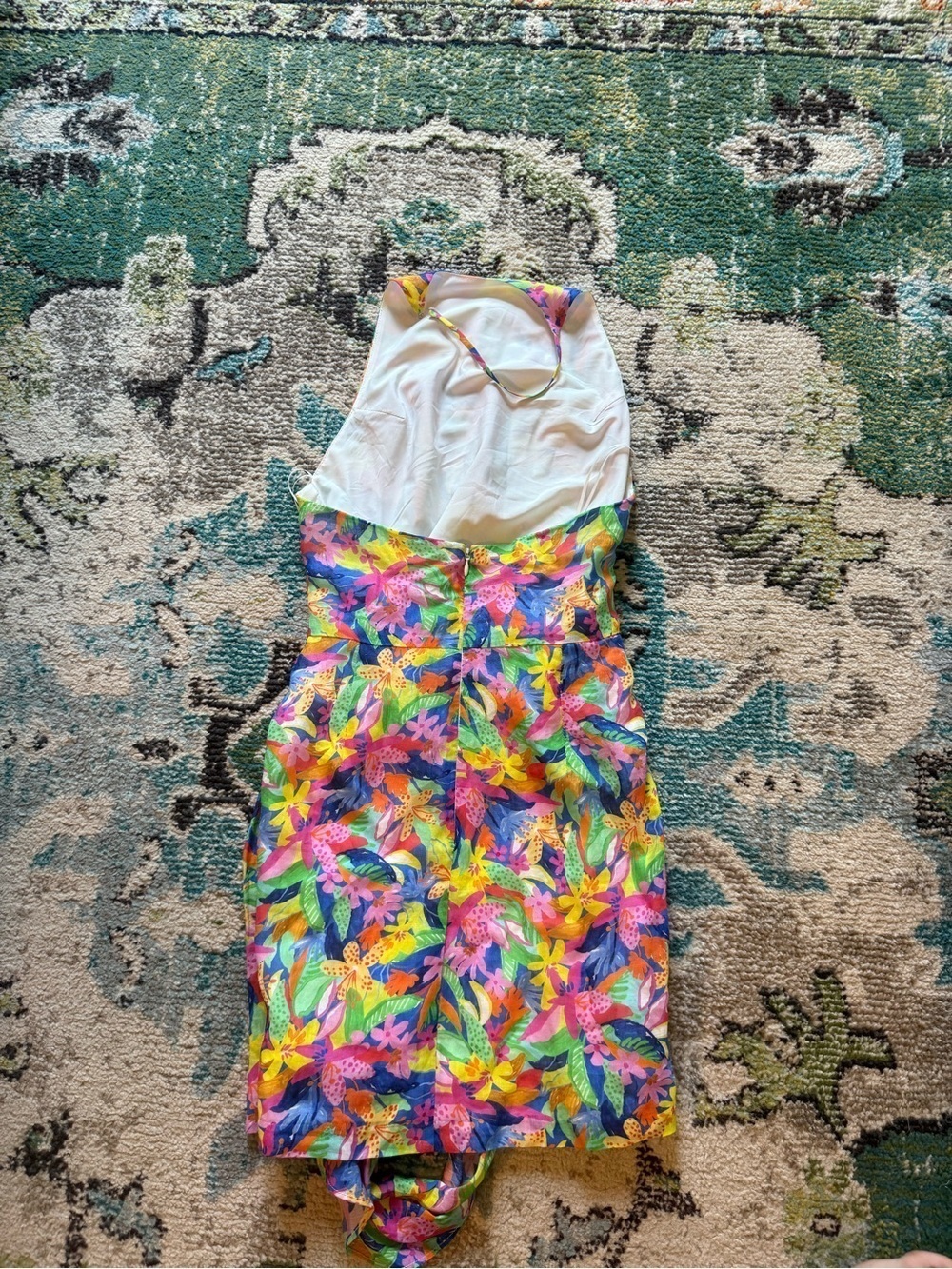Amanda Uprichard Marin Dress Paradiso Floral Print REVOLVE NWT Halter Mini Dress - Picture 5 of 12